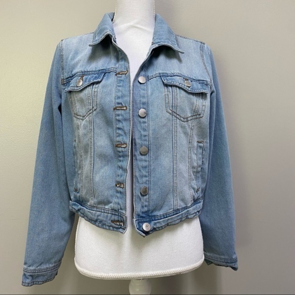Ci Sono Womens Size Large Blue Denim Jacket